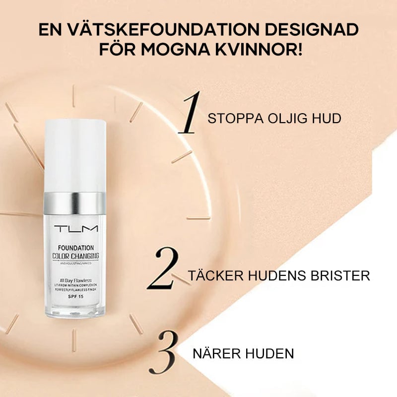 Bästa färgskiftande foundation för mogen hud