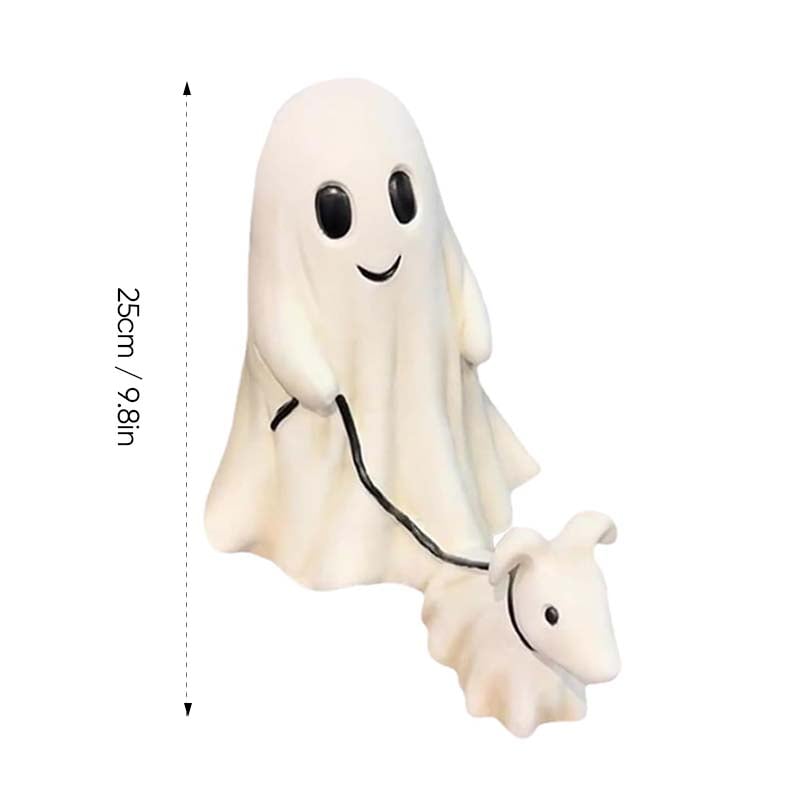 Halloween Ghost Walking Dog Statue👻