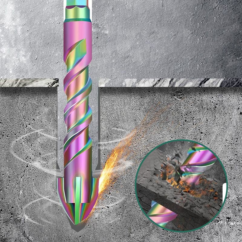 4-teiliges professionelles Titan-Bohrer-Set