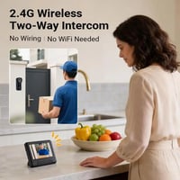Sakerplus® Wireless Video Doorbell With Screen