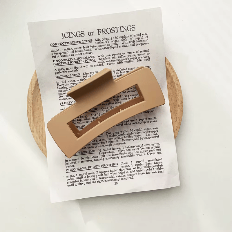 Minimalistische Silikon-Haifisch-Haarklammer