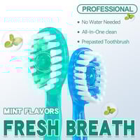 Mini Toothbrush 5 in 1 Tool (Toothpaste + Floss + Pick + Tongue Scraper) Portable Travel Set
