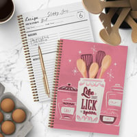 Softcover Lick The Spoon Recipe Spiral Notebook