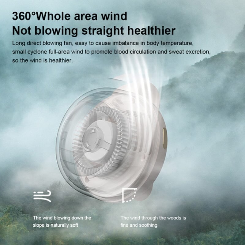 💥New Arrivals💥Small Whirlwind Clip Waist Neck Fan
