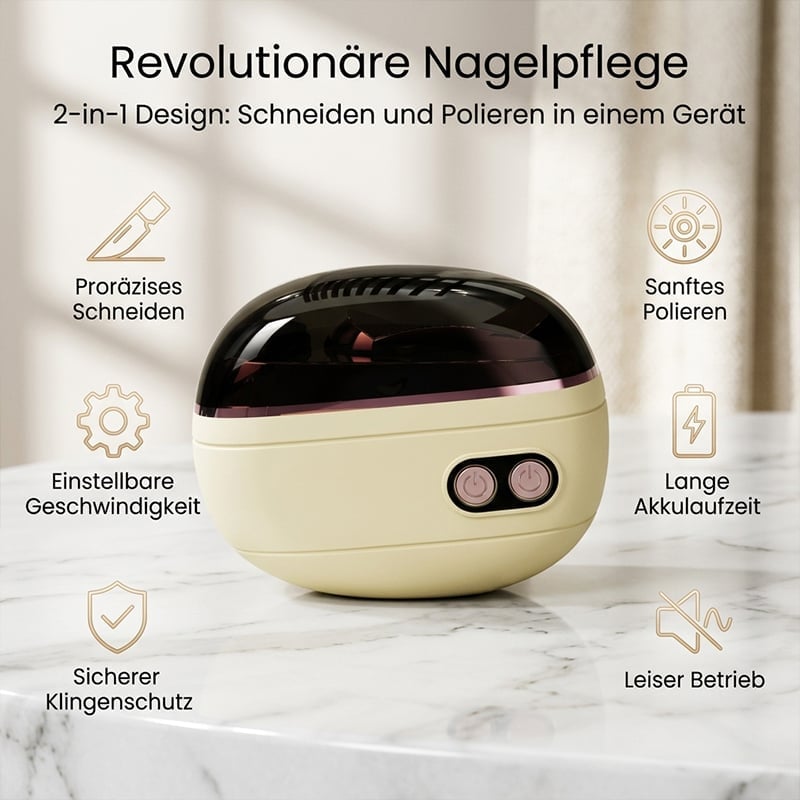 2-in-1 Elektrischer Nagelknipser & Nagelschleifer
