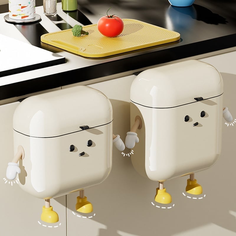 Cartoon Wall-Mounted Trash Bin