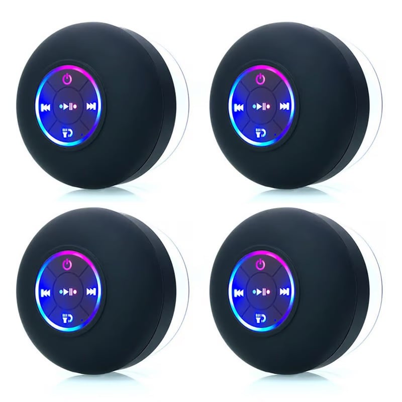 Mini Bluetooth Shower Speaker With Led Light