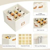 16-Grid Foldable Cloth Shoe Box