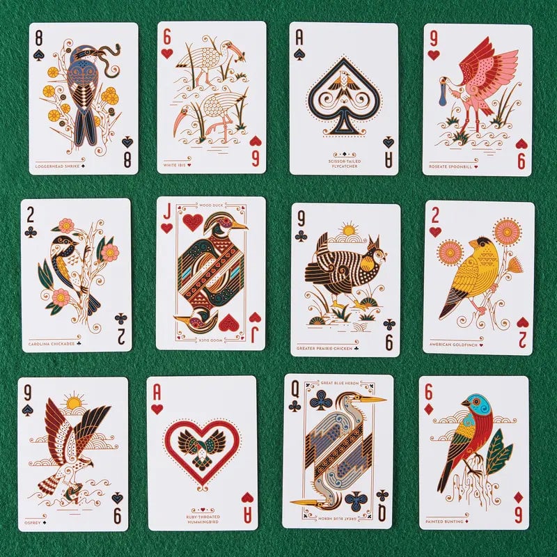 North American Birds Playing Cards