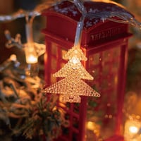 Kerstsneeuwvlok lichtslingers