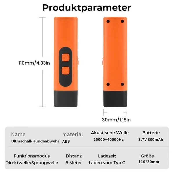 Ultraschall-Hundeabwehr