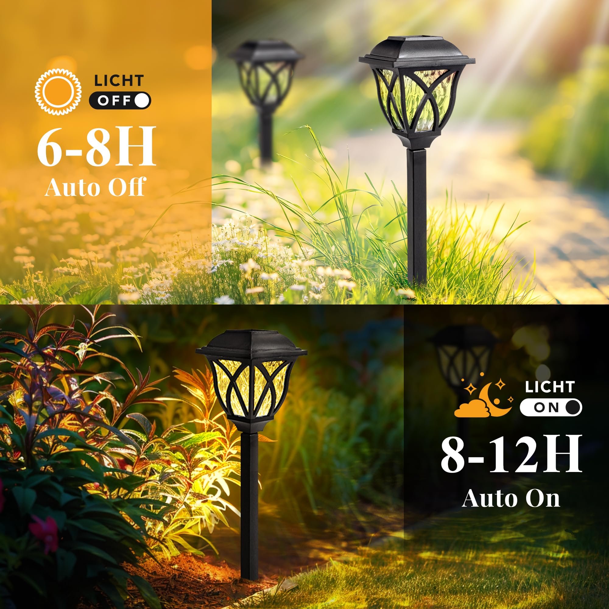 Sakerplus Solar Lights for Outside