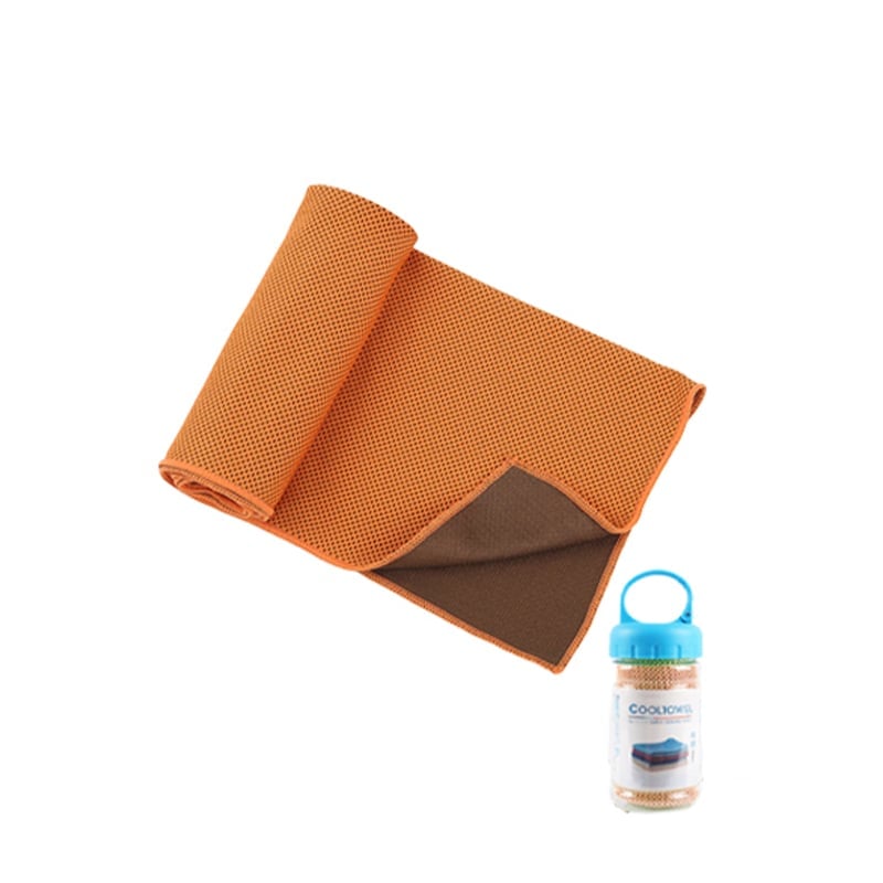 Premium Instant Cooling Towel Set with Storage Bottle
