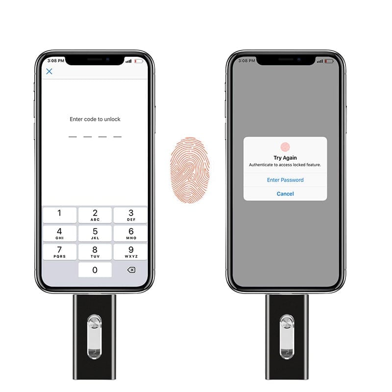 Schiebbarer 3-in-1-Photostick mit USB-Anschluss