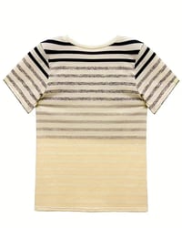 T-Shirt Col Rond Manches Courtes À Rayures