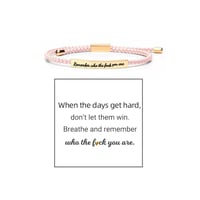 Geflochtenes, verstellbares Inspire-Armband