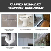 Kirkas vedenpitävä laastari- ja tiivisteneste