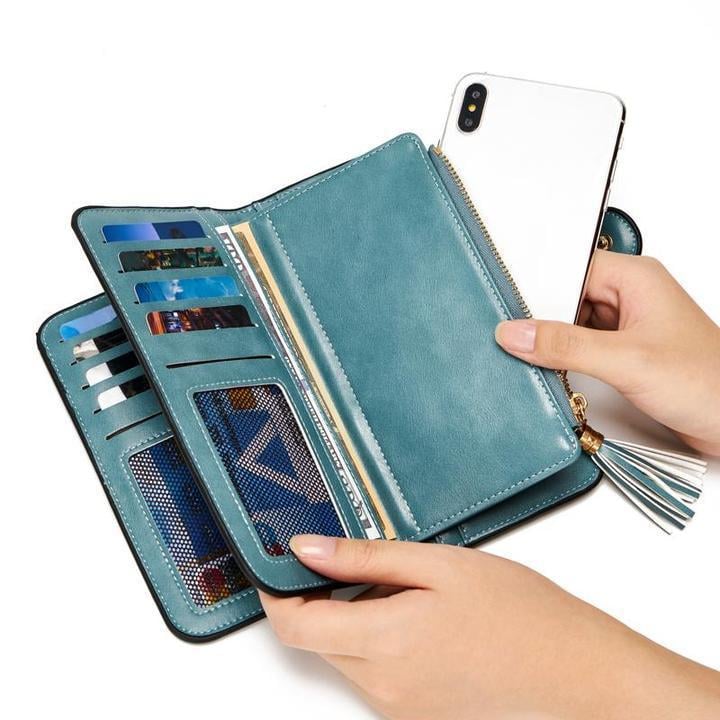 Quaste Design Schnalle große Kapazität lange Brieftasche