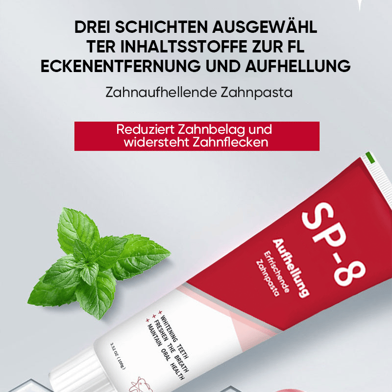 SP-8/SP-10 Probiotische Whitening-Zahnpasta für die Mundgesundheit