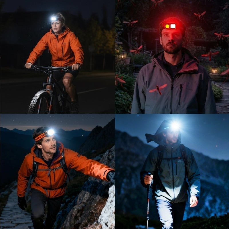 Multi-Function Outdoor Rotating Headlamp
