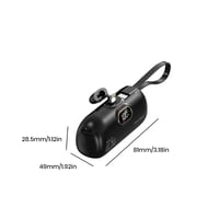 Mini Portable Charger with Built-in Cable