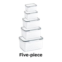 Food Storage Containers for Fridge with Removable Colander