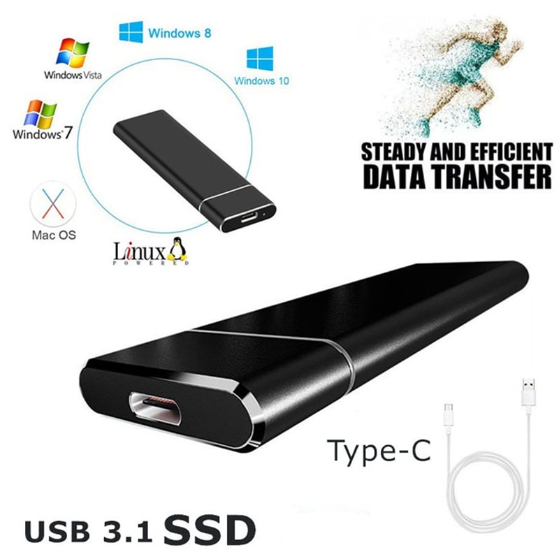 Portable Solid State External Hard Drive, Ultra Speed External SSD