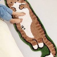 Cute Cartoon Cat Tufted Rug