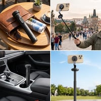 Kexon™ Magnetic Auto-Open Tripod Selfie Stick