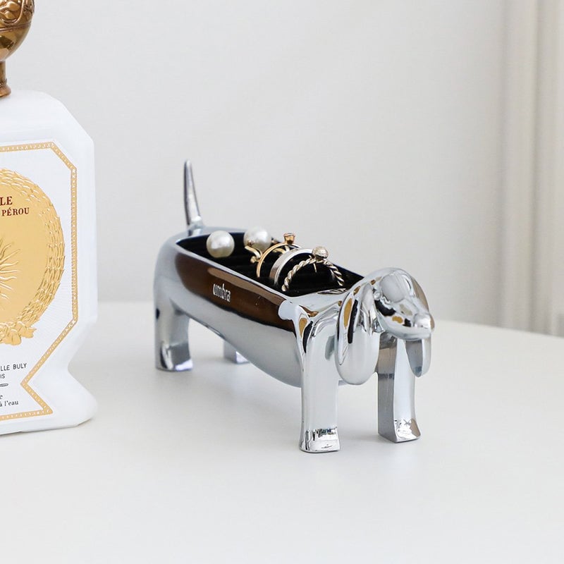 Sausage Dog Ring Holder Jewelry Stand