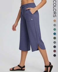 👖 Women's Wide Leg Yoga Capris