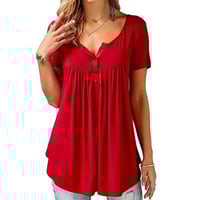 Naisten yksivärinen T-paita.