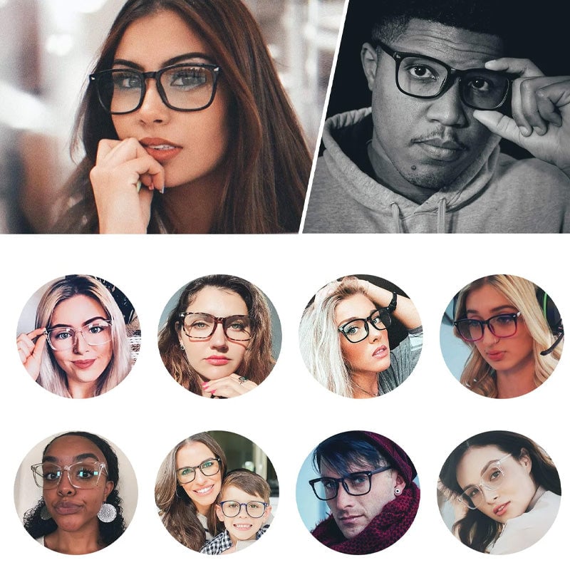 Classic Clear Anti-Blu-ray Glasses