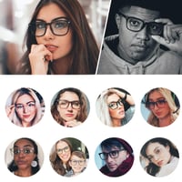 Classic Clear Anti-Blu-ray Glasses