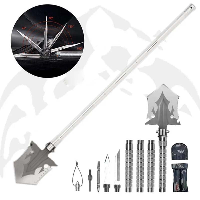 Multifunctional portable outdoor camping engineer shovel