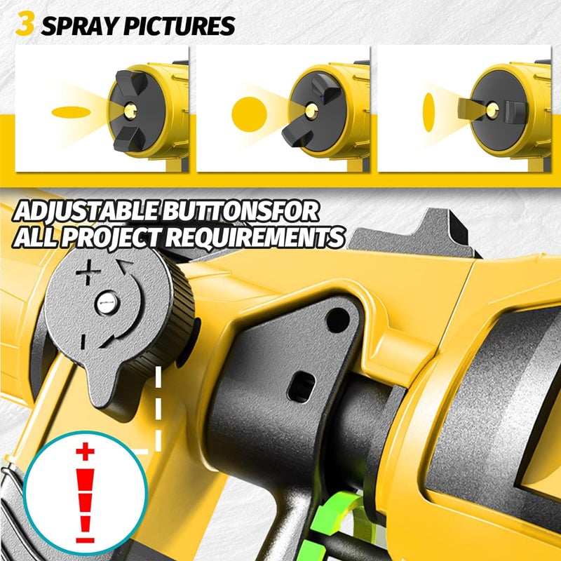 Removable electric paint gun