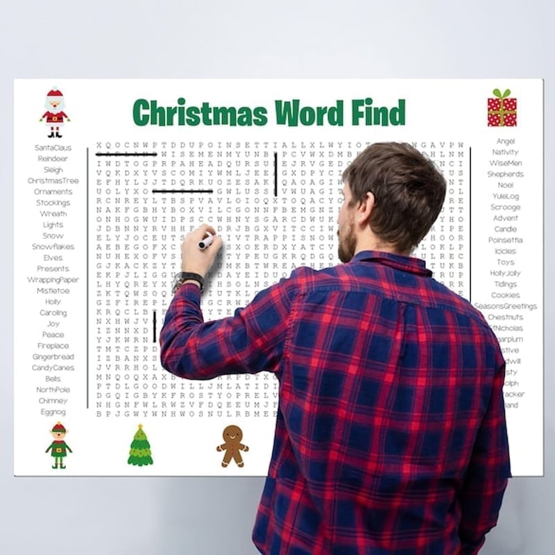 Word Fill-in Puzzle Poster