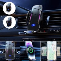 T28 Intelligente 15W Schnelllade-Autohalterung mit RGB-Ambient-Licht