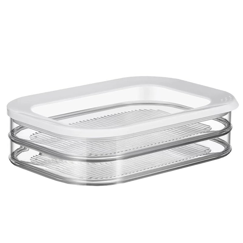 Multi-Layer Food Storage Box with Lid