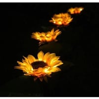 Solar Sunflower Lights