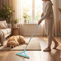 Adjustable Mop Scraper & Hair Magnet Tool