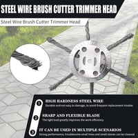 6 inch Steel Wire Brush Cutter Trimmer Head