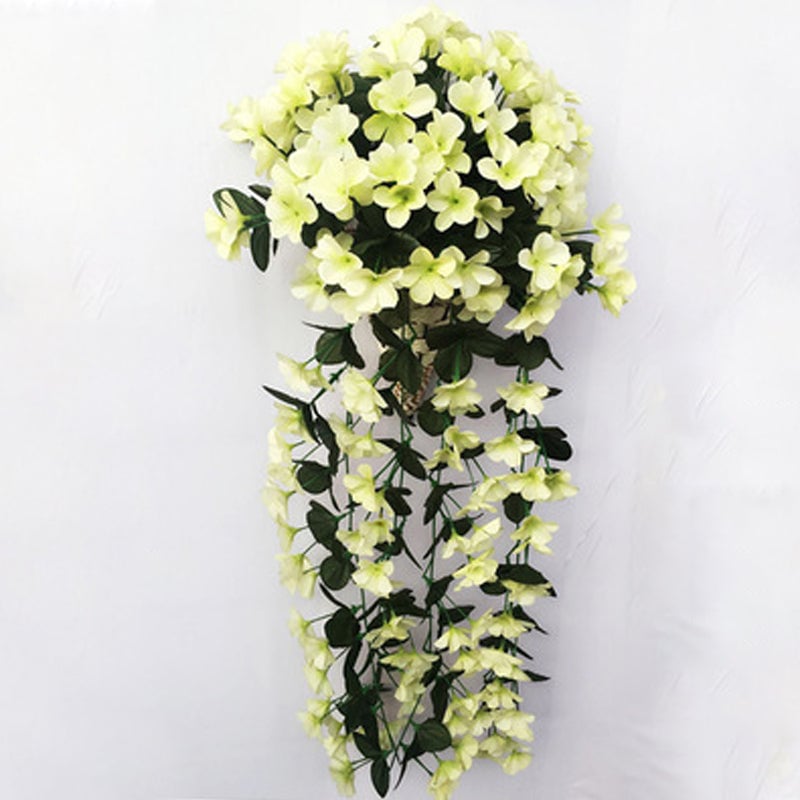 Levendige kunstmatige hangende orchideeën tros