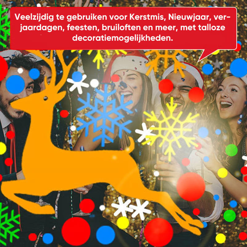 Kerstprojectiepatroonlamp