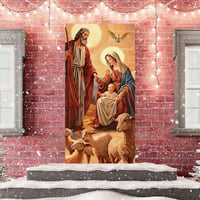 Christmas Door Curtain Atmosphere Banner