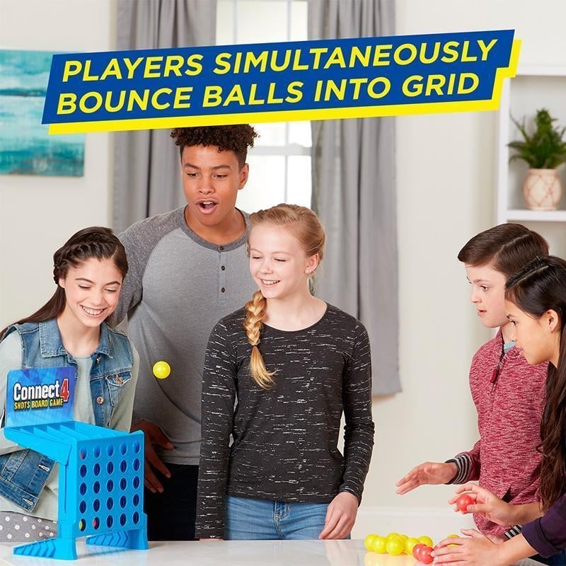 Connect 4 Shots Board Bouncing Ball Game Set For Kids