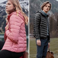 Ultraleichte Daunenjacke Hoodie Unisex 8 Farben