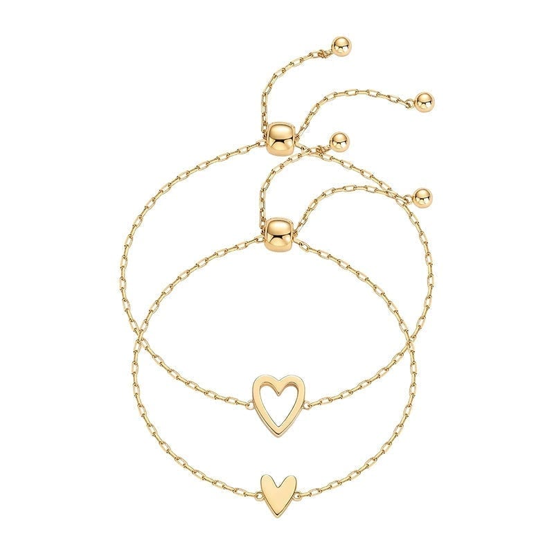 Adjustable Love Friendship Two Bracelet Pack