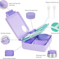 Kids Insulated Leakproof Bento Lunch Box
