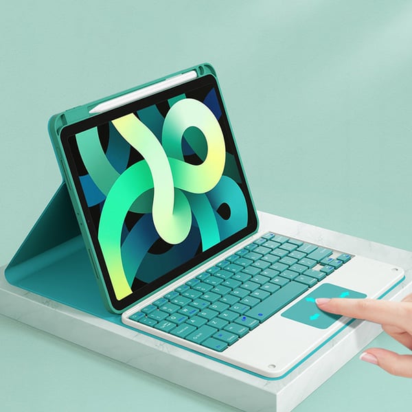 Detachable Wireless Keyboard with Case & Pencil Holder